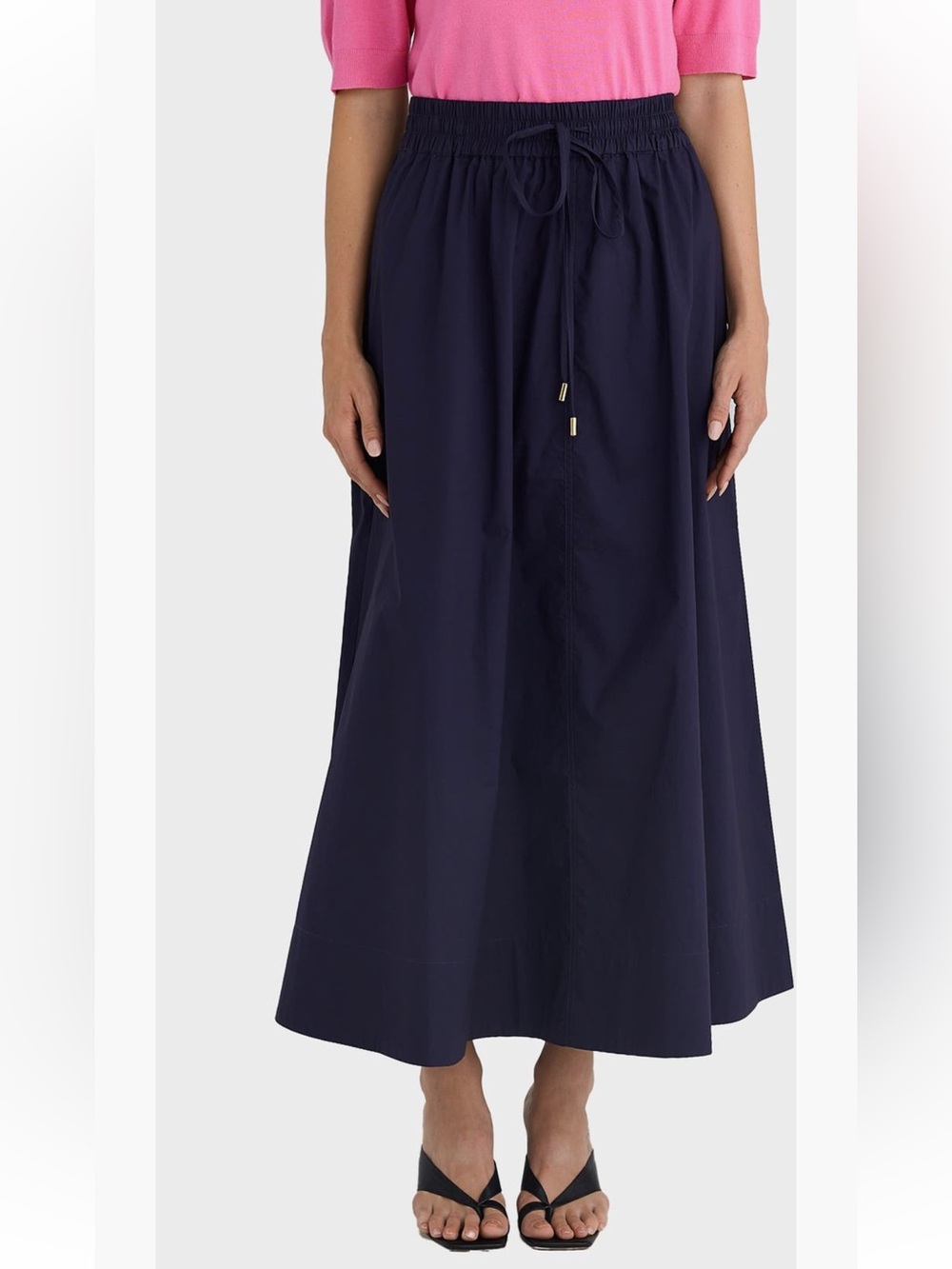 Eliza tie waist maxi skirt NWOT